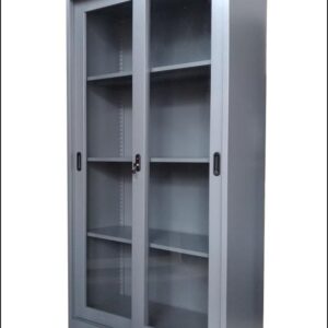 almari dokumen geser kaca